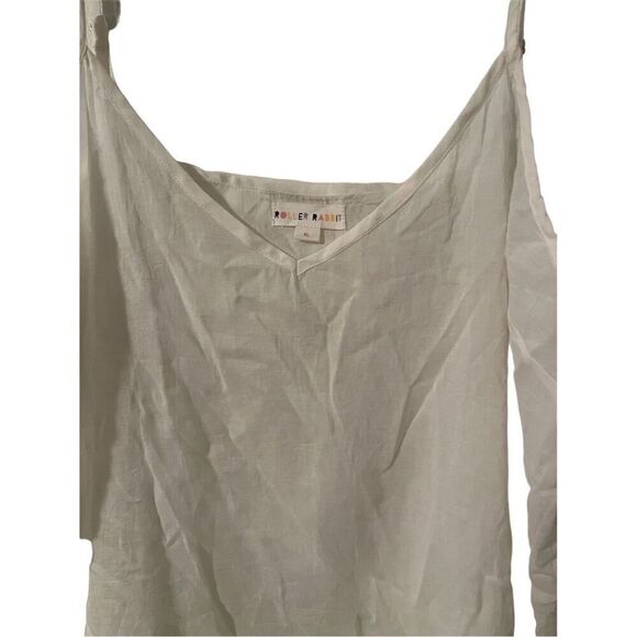 Roller Rabbit Women's Beige V-Neck Sleeveless Slip Dress Casual XL - Picture 2 of 8